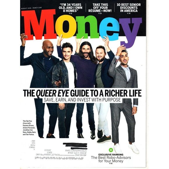 Money Magazine August 2018 The Queer Eye Guide to a Richer Life - Picture 1 of 1
